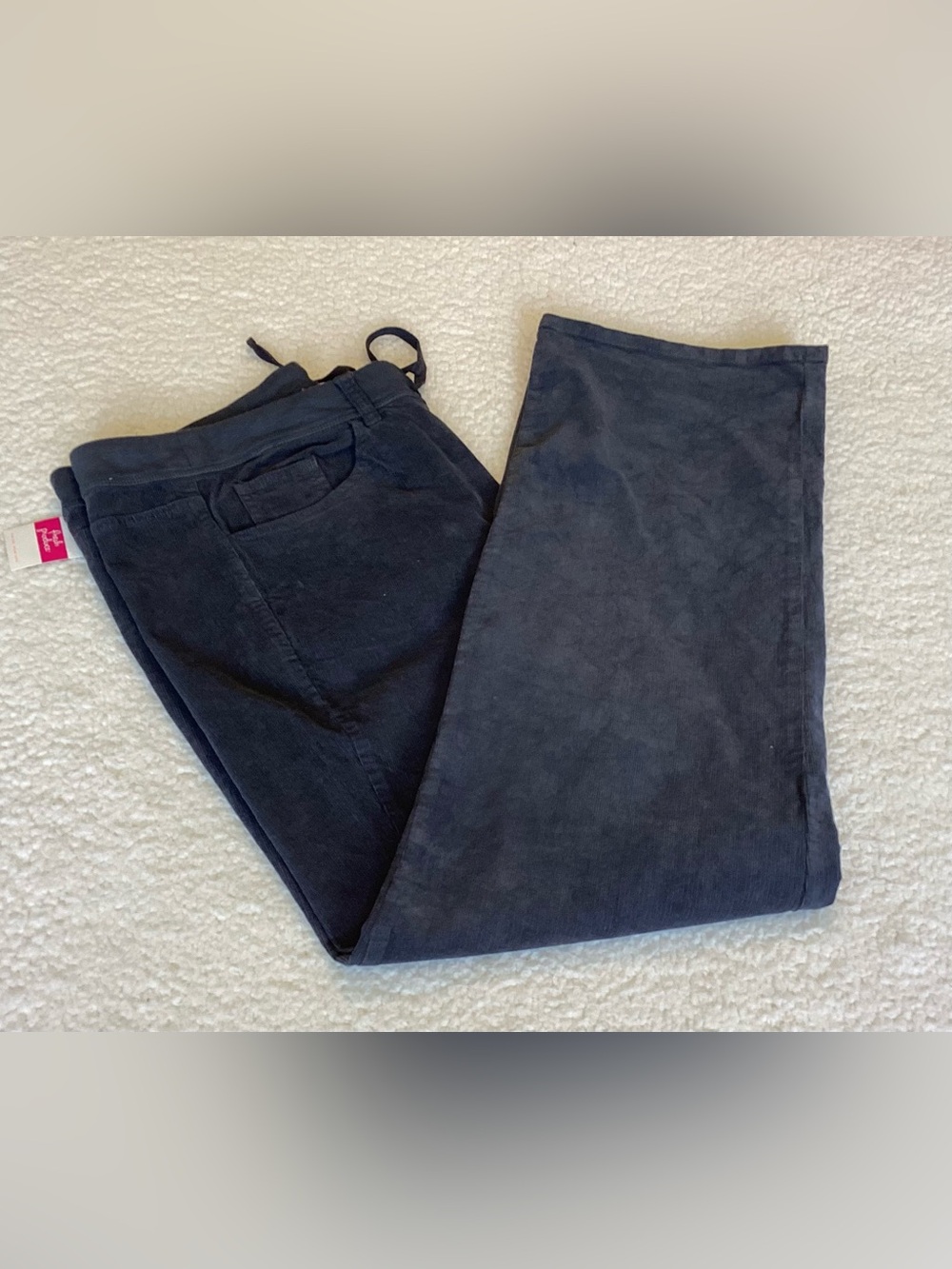 Fresh Produce XXL Charcoal Corduroy Wide Leg Pants Coastal Boho NWT